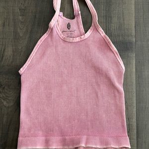 Free People cropped halter top